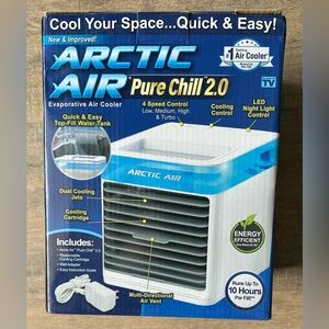 Arctic Air Pure Chill 2.0 Evaporative 4 Speed Air Cooler With LED Night Light